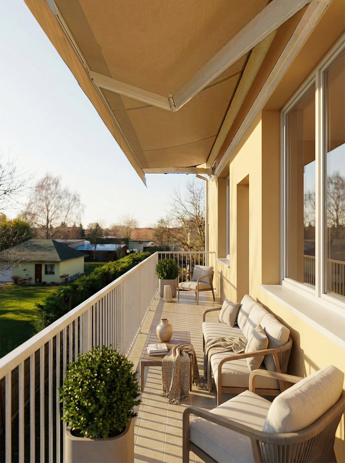 Rendu 3D — balcon